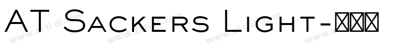 AT Sackers Light字体转换